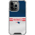 NFL New England Patriots White Striped iPhone 16 Pro Clear Case